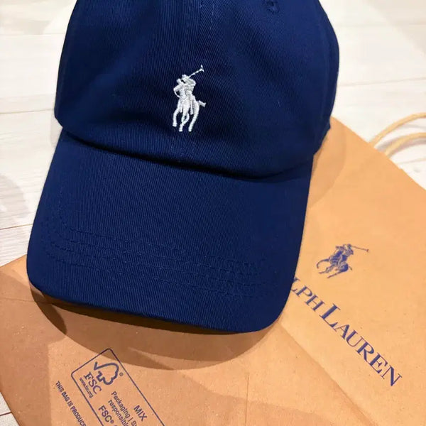 [BUNJANG] Polo Ralph Lauren Navy Cotton Cap / 새상품 정품 랄프로렌 네이비 볼캡 남여공용 모자