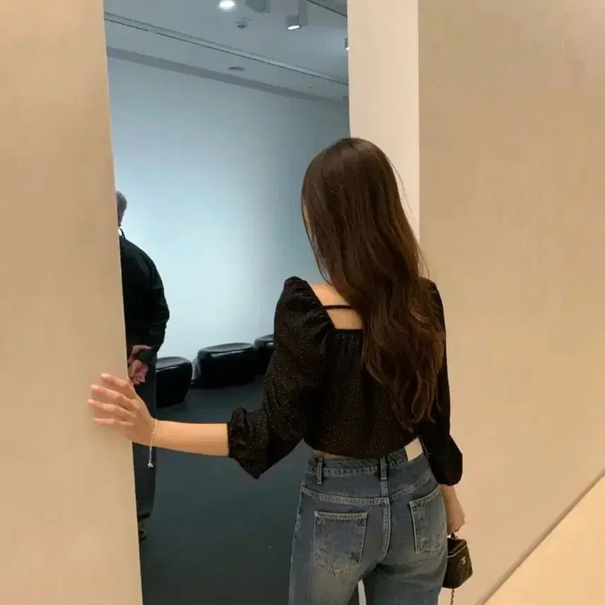 [BUNJANG] Zaenio Love Lodge Dot Blouse / zaenio 제니오 러브 로지 도트 블라우스