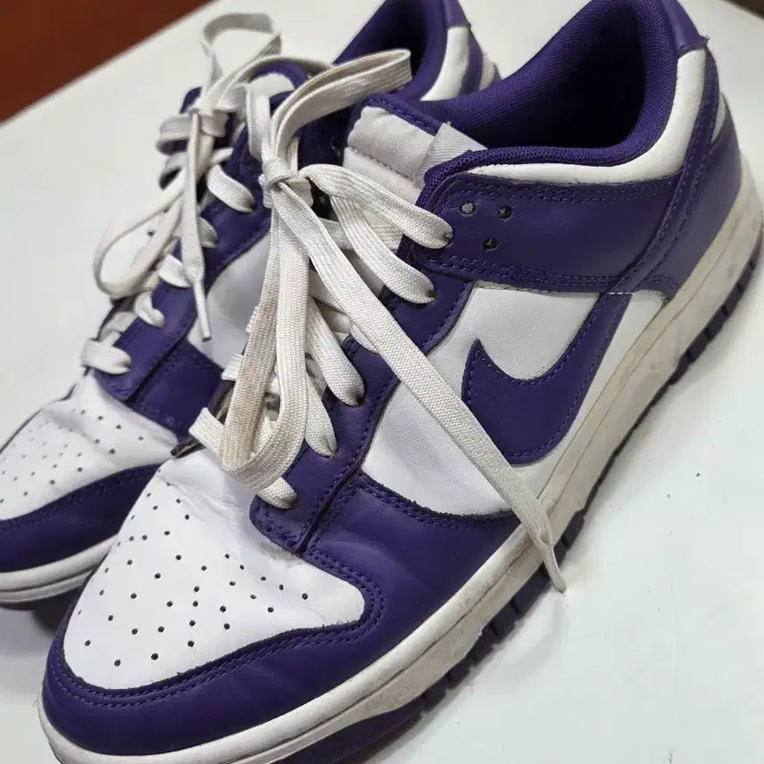 [BUNJANG] Nike Dunk Low Purple White / 나이키 덩크 로우 퍼플 화이트275