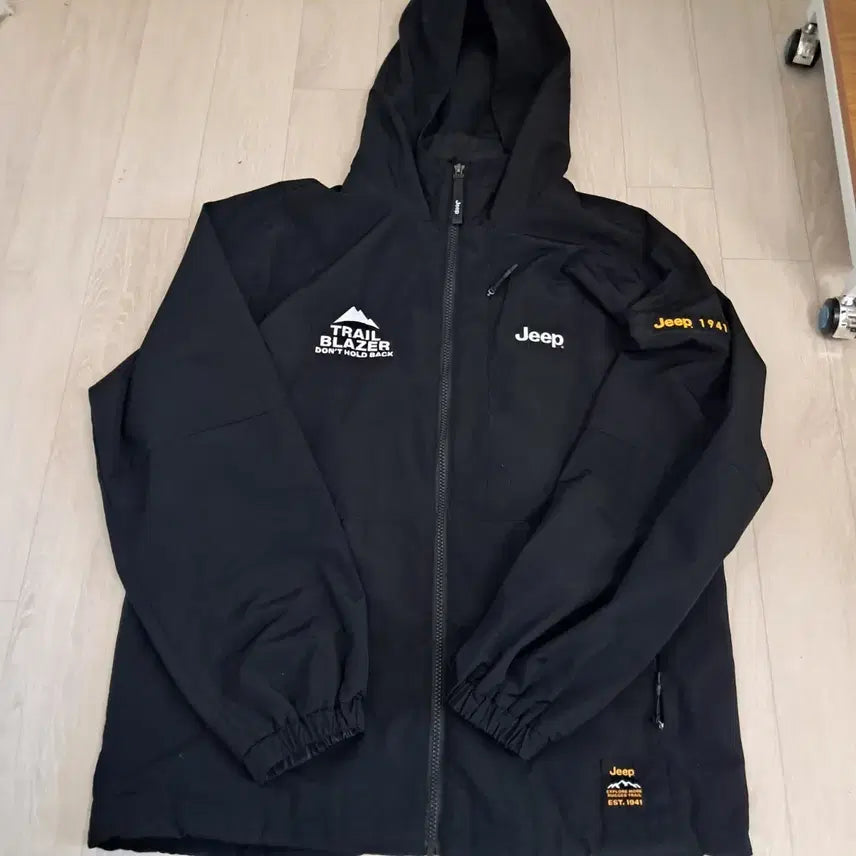 [BUNJANG] Jeep Windproof Jacket Black / 지프 방풍 자켓 블랙