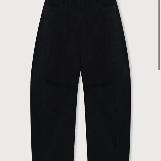 [BUNJANG] Ethos Curved Denim Pants Black L / 에토스 커브드 데님 팬츠 블랙 L