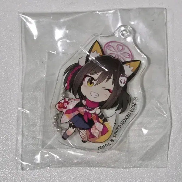 [BUNJANG] Blue Archive Izuna Official Mini Character Acrylic Keychain / 블루 아카이브 공식 미니 캐릭터 아크릴 키링 이즈나
