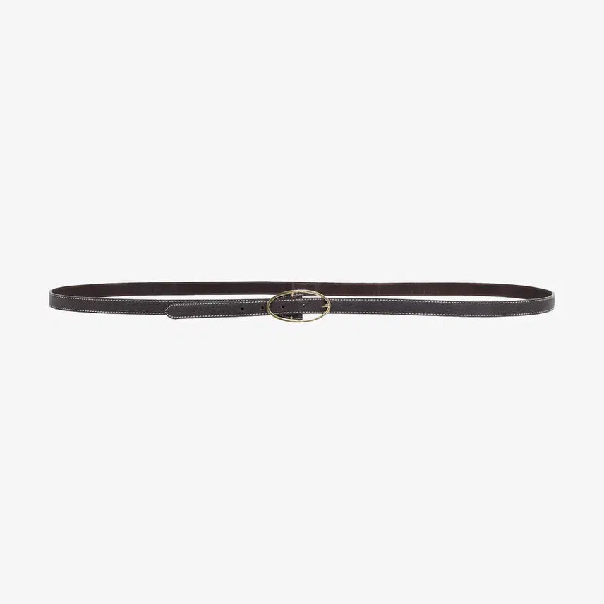 [BUNJANG] Loro Piana Slim Double Wrap Belt 80 Chocolate Brown Leather / 로로피아나 슬림 더블 랩 벨트 80 사이즈 D9S656JA