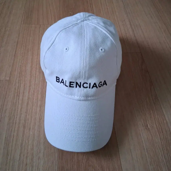 [BUNJANG] Balenciaga Logo Cotton Baseball Cap White / 발렌시아가 볼캡 흰색