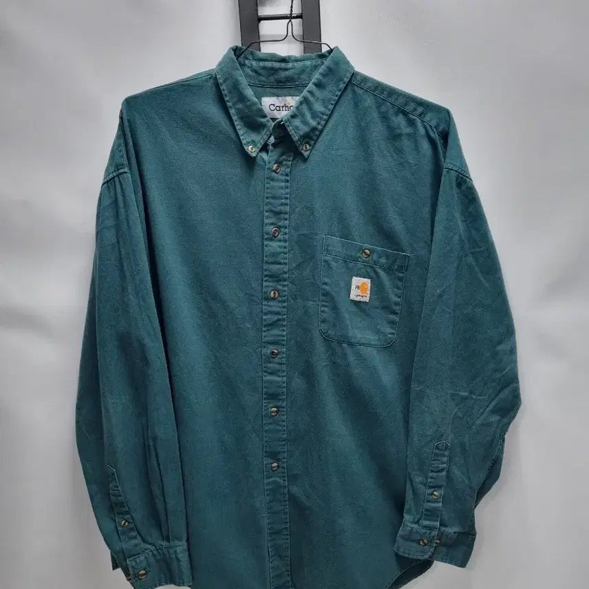 [BUNJANG] Carhartt Long Sleeve Work Shirt Green XL / 칼하트 셔츠 긴팔 워크 남방 그린 xl
