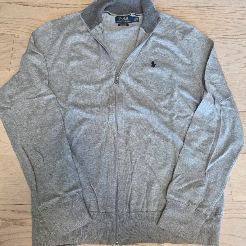 [BUNJANG] Polo Ralph Lauren Zip-Up Knit Pima Cotton L / 폴로 랄프로렌 집업 니트 그레이 피마코튼 L