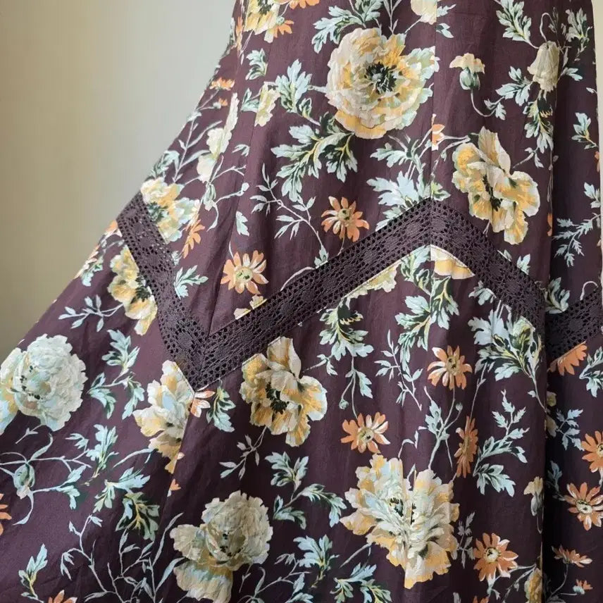 [BUNJANG] Christian Aujard Floral Long Skirt / CHRISTIAN AUJARD 플라워 롱 스커트