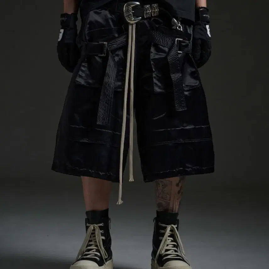 [BUNJANG] WAP Works Safety Bermuda Cargo Pants Black / wap works 세이프티 버뮤다 카고팬츠 블랙