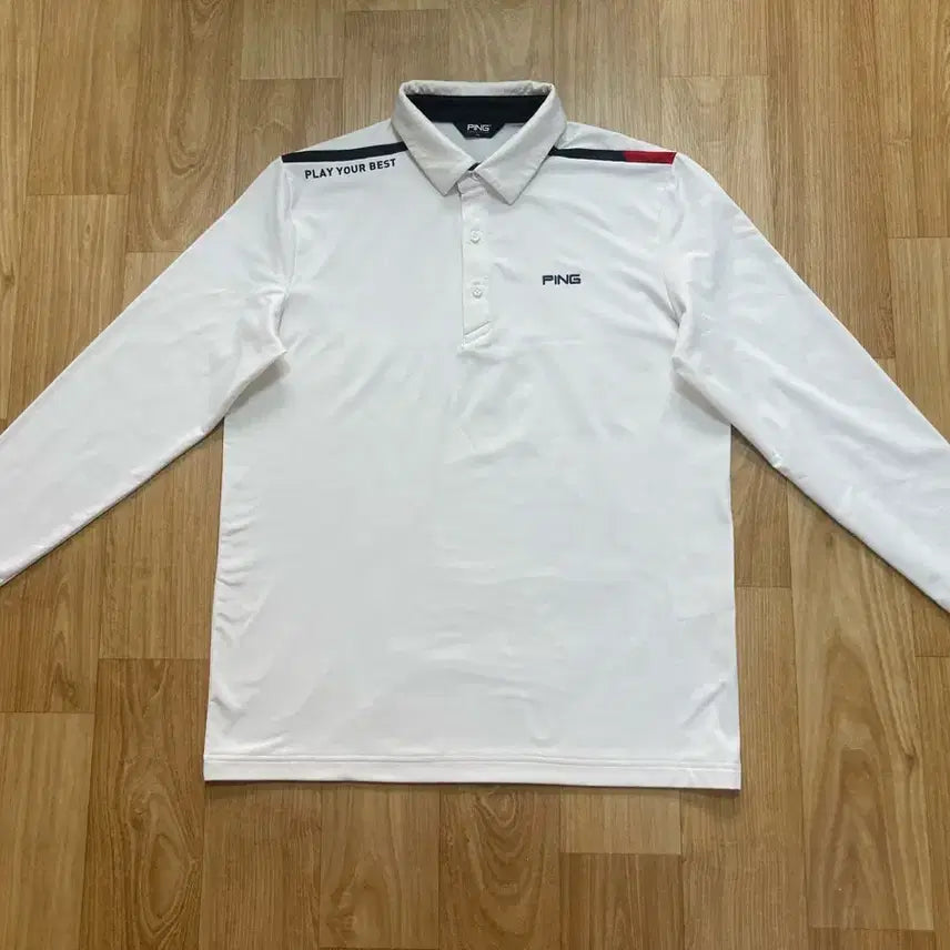 [BUNJANG] Men's Long-Sleeve Collar Golf Shirt - Size 100 / 택포 ) 남성100 핑 골프웨어 긴팔카라티 팝니다