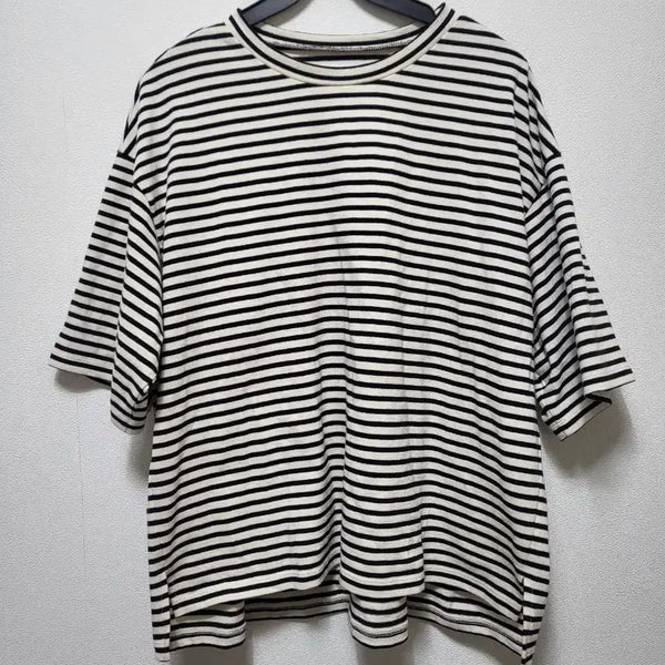 [BUNJANG] Studio Tomboy Striped Short Sleeve T-Shirt / 81403 스튜디오톰보이 단가라 티셔츠