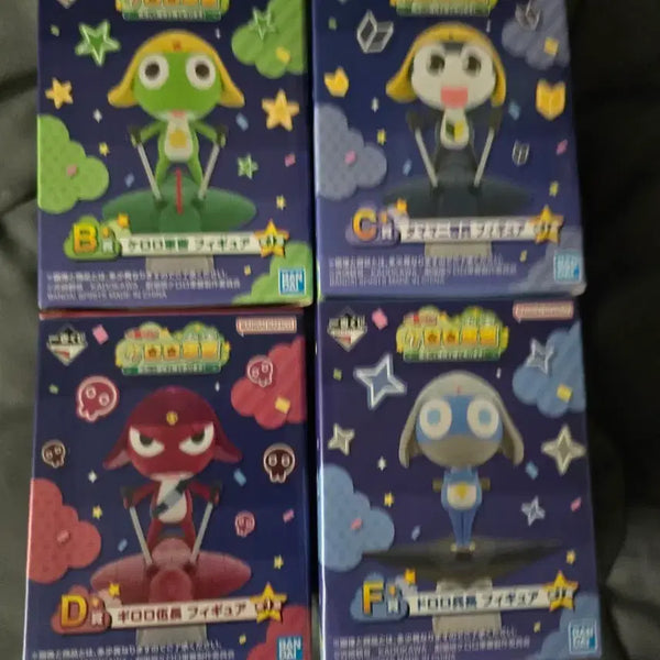 [BUNJANG] Sgt. Frog (Keroro Gunsou) Ichiban Kuji Figures Set (B, C, D, F) / 케로로 중사 제일복권 b c d f피규어 4종 세트
