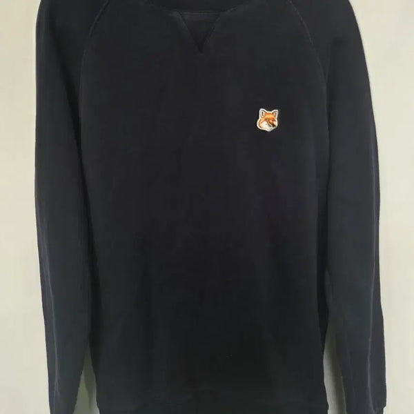[BUNJANG] Maison Kitsuné Crewneck Sweatshirt Navy Fox Logo / 메종키츠네 맨투맨 네이비 여우 로고