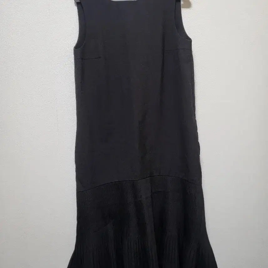[BUNJANG] Black Sleeveless Flare Maxi Dress / 81404 블랙 민소매 플레어 원피스