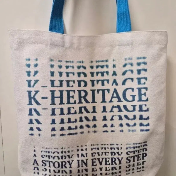 [BUNJANG] K-HERITAGE Lettering Canvas Shoulder Bag / 캔버스백