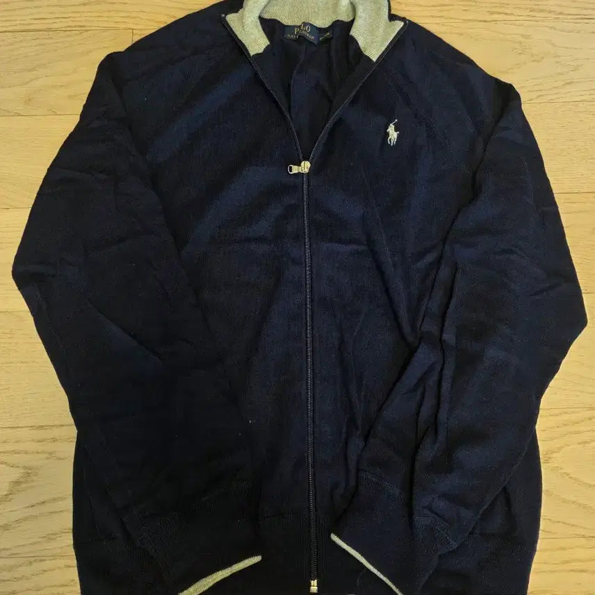 [BUNJANG] Polo Ralph Lauren Navy Zip-Up Knit L / 폴로 랄프로렌 네이비 집업 니트 네이비 L