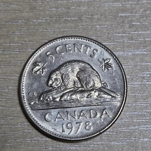 [BUNJANG] 1978 Canada 5 Cent Coin / 1978년 캐나다 5센트 동전