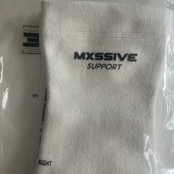 [BUNJANG] MXV White Knee Sleeves M Size / 엠엑시브 화이트 니슬리브 M사이즈