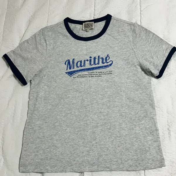 [BUNJANG] Marithe Francois Girbaud Baseball Ringer T-Shirt S / 새상품) 마리떼 프랑소와 저버 베이스볼 링거티