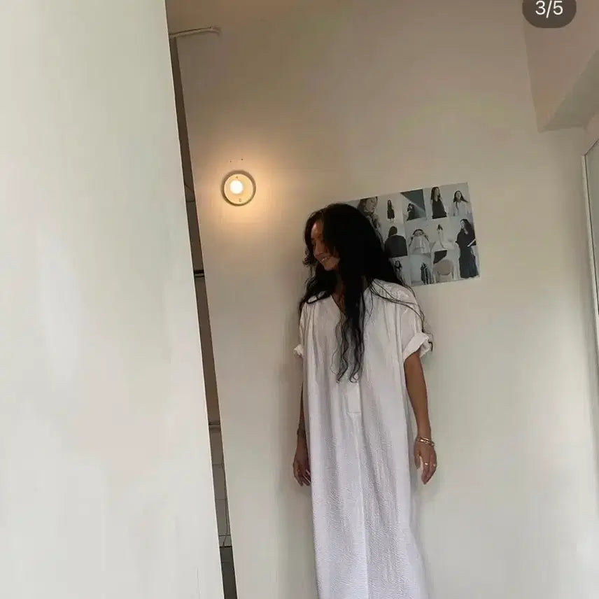 [BUNJANG] Pula Voyage Tunic Dress White OS / Pula 뿔라 voyage tunic dress