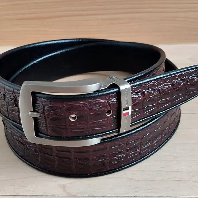 [BUNJANG] Genuine Leather Crocodile Pattern Belt for Men / 가죽 악어벨트 남자벨트 캐주얼벨트 남성벨트 새상품