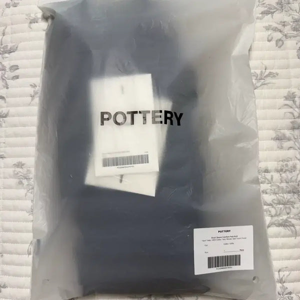 [BUNJANG] Pottery Hard Twist Short Sleeve Comfort Polo Knit Navy S / 포터리 하드 트위스트 반팔 컴포트 폴로 니트_네이비 1(s)