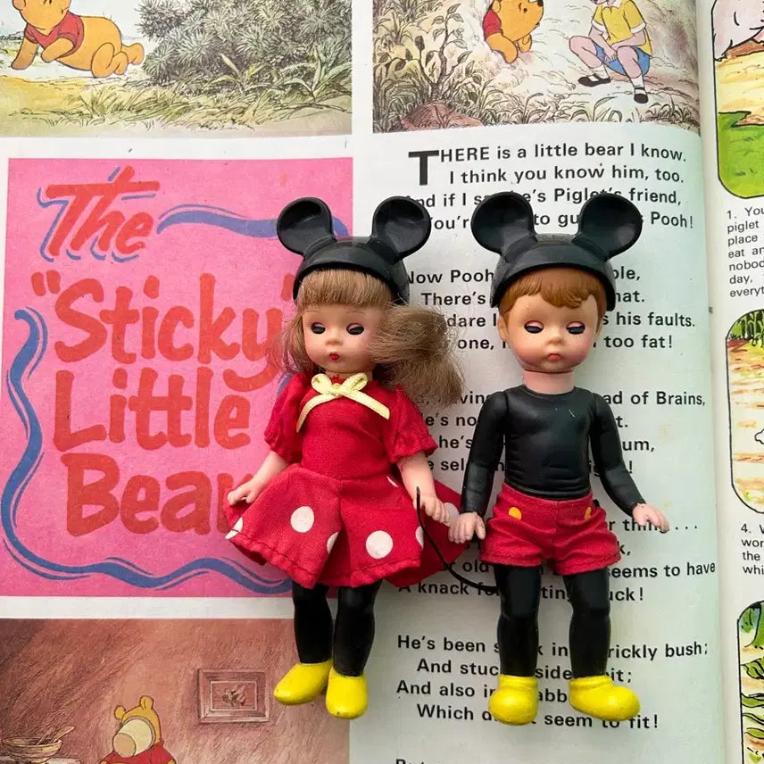 [BUNJANG] Vintage 2004 McDonald's Mickey & Minnie Mouse Couple Dolls / 빈티지 맥마담 미키 미니마우스 커플