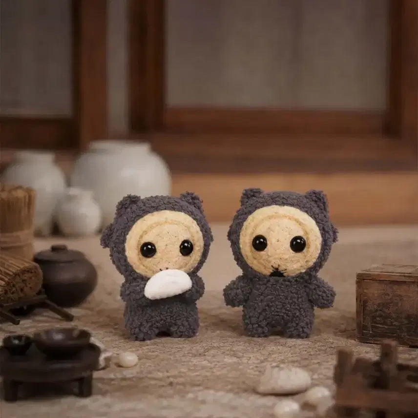 [BUNJANG] Donggung Kkeomeoksari Doll Keyring 8cm / [9.18출고/베이직,떡] 동궁 꺼먹살이 인형키링 8cm