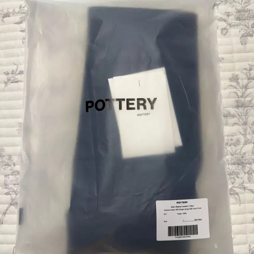 [BUNJANG] Porter Classic Supima Cotton Short Sleeve Comfort T-Shirt Dark Navy / 포터리 수피마 코튼 반팔 컴포트 티셔츠_다크 네이비 1(s)