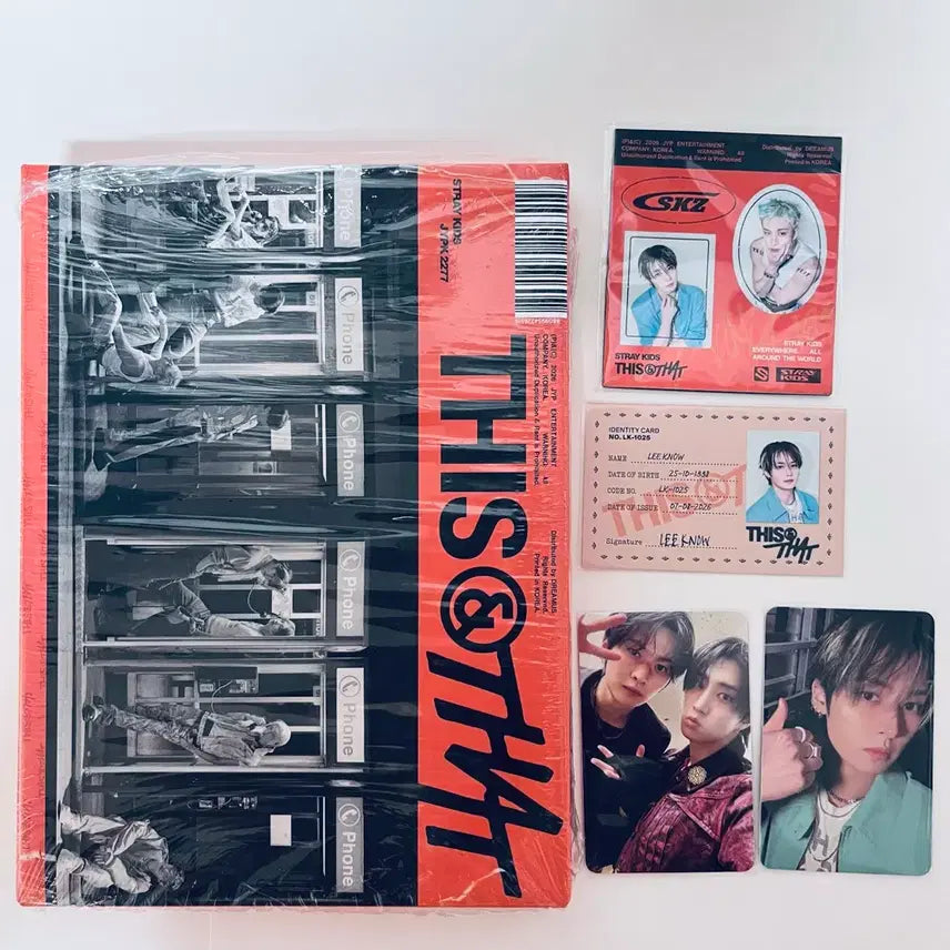 [BUNJANG] Stray Kids Lee Know THIS&THAT THAT ver. Photocard Set / 리노/스트레이키즈 THIS&THAT THAT ver. 리노세트