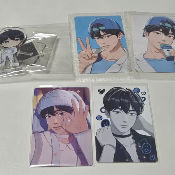 [BUNJANG] PLAVE Yejun Bundle Set Album Photocards & Animate Cafe Acrylic Stand / [일괄] 플레이브 예준 굿즈