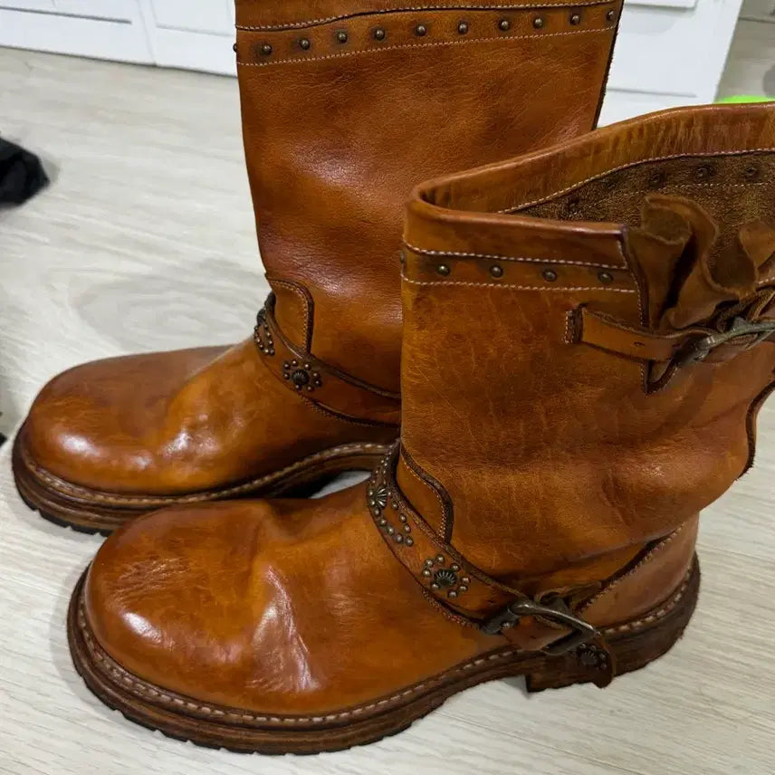 [BUNJANG] Kinch Insane Garage Collaboration Brown Boots / 킨치 인세인개러지 콜라보 290 브라운 부츠