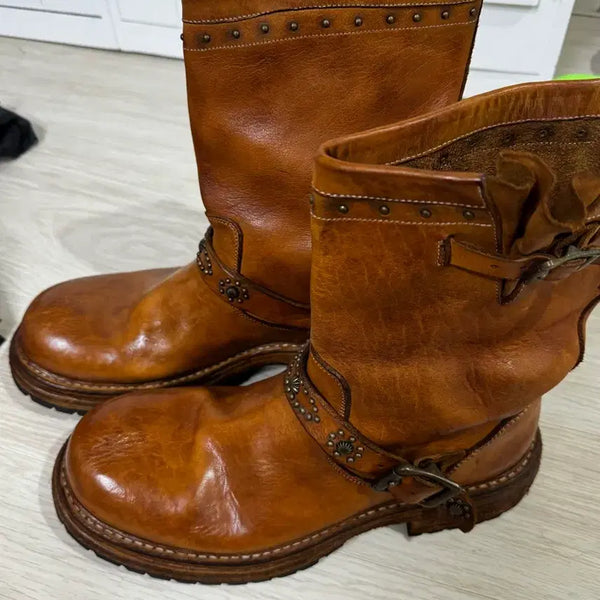 [BUNJANG] Kinch Insane Garage Collaboration Brown Boots / 킨치 인세인개러지 콜라보 290 브라운 부츠