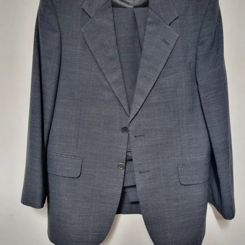 [BUNJANG] Parkland Men's Charcoal Check Suit Set / 파크랜드 정장 세트 챠콜 체크94/80