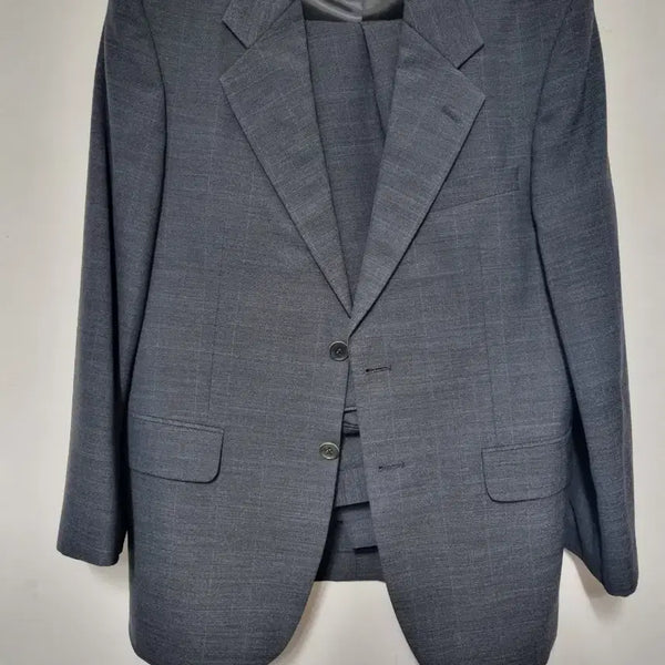 [BUNJANG] Parkland Men's Charcoal Check Suit Set / 파크랜드 정장 세트 챠콜 체크94/80