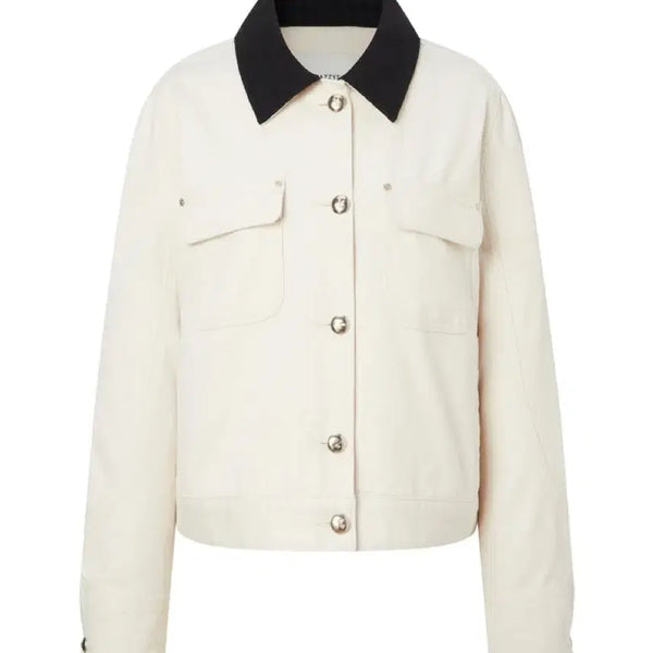 [BUNJANG] Hazzys Ivory Denim Jacket 24SS / 헤지스 아이보리 데님자켓 24ss