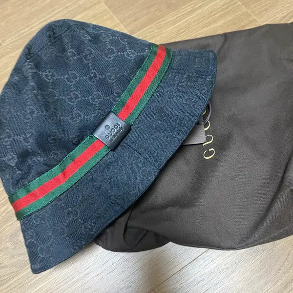 [BUNJANG] Gucci GG Logo Bucket Hat Black / 구찌 GG 로고 벙거지 모자 블랙