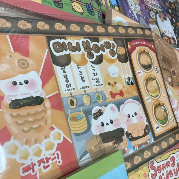 [BUNJANG] Bundle Set Wrapping Paper Sheets / 랩핑지 일괄 처분판매