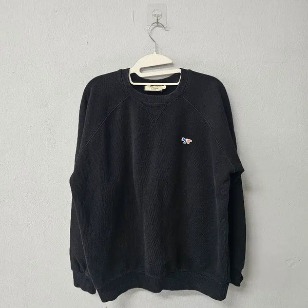 [BUNJANG] Maison Kitsuné Black Signature Fox Logo Sweatshirt / 메종키츠네 맨투맨 블랙