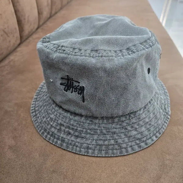 [BUNJANG] Stussy Washed Bucket Hat L/XL Grey / 스투시 워싱 버킷햇 L/XL 그레이