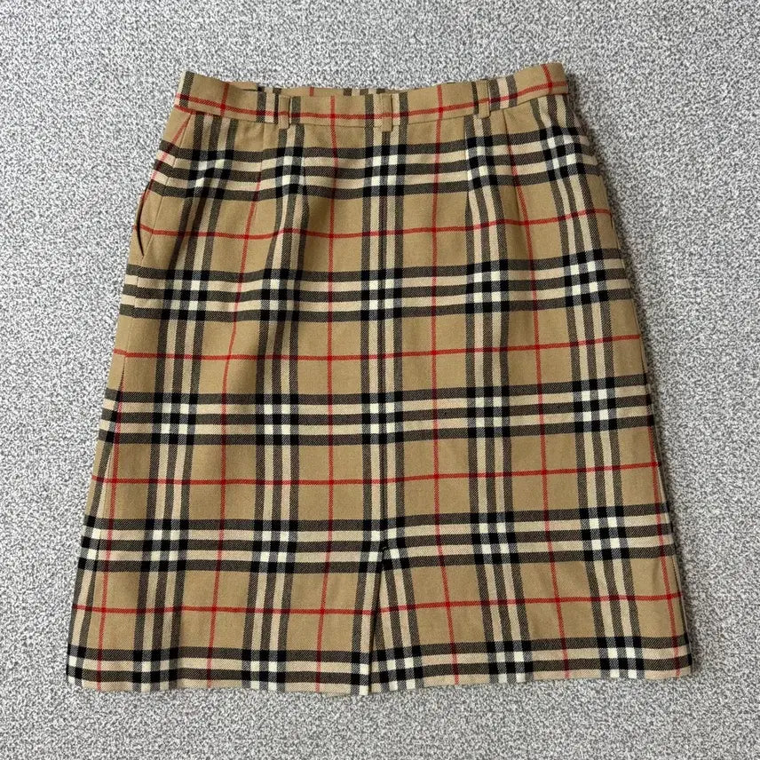 [BUNJANG] Burberry Check Wool Skirt / 버버리 울 스커트