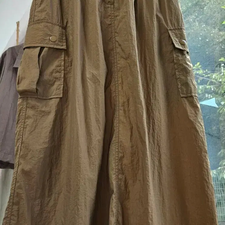 [BUNJANG] Brown Cargo Banding Skirt / [새상품]브라운 카고 밴딩 스커트(66)