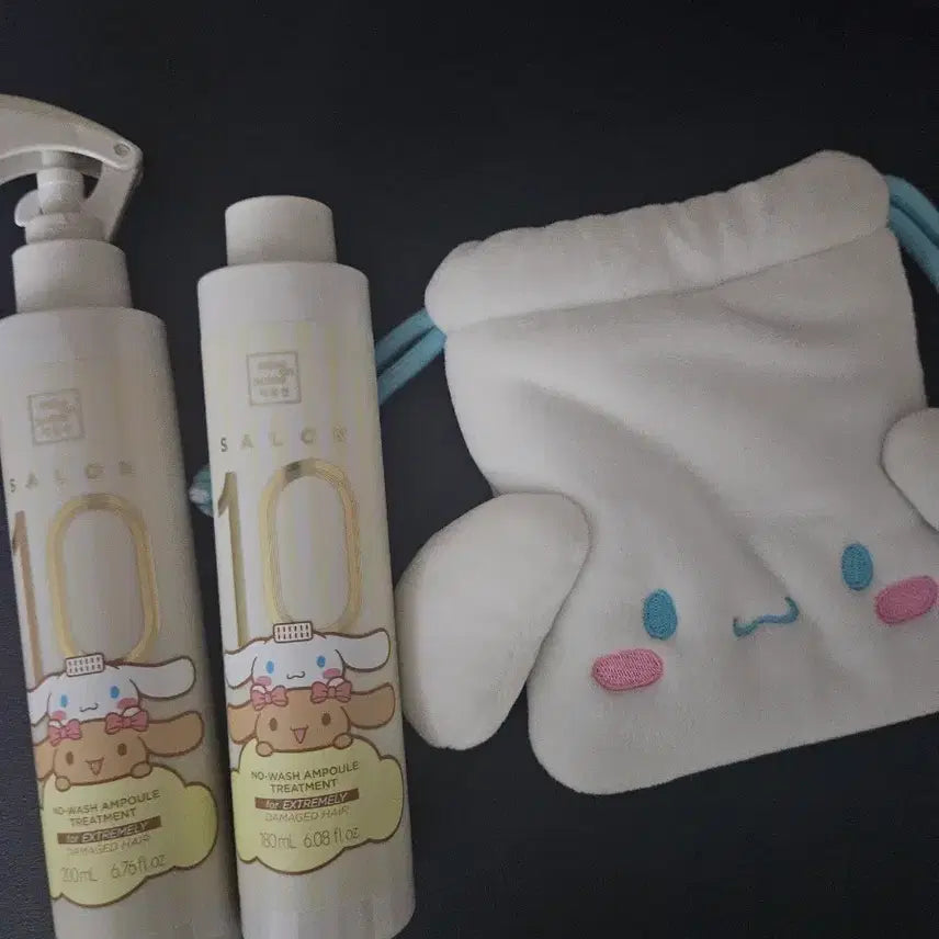 [BUNJANG] Miseenscene Salon 10 No Wash Treatment Cinnamonroll Edition Bundle Set / (일괄)미쟝센 살롱10 노워시 트리트먼트 시나모롤 기획