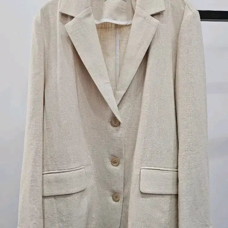 [BUNJANG] Linen Jacket Beige / 새제품 베이지 린넨 자켓