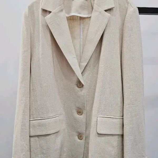 [BUNJANG] Linen Jacket Beige / 새제품 베이지 린넨 자켓
