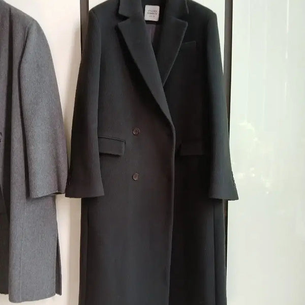 [BUNJANG] Studio Tomboy Chocolate Brown Wool Blend Coat / 스튜디오 톰보이 코트
