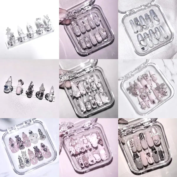 [BUNJANG] Custom Handmade Nail Tips (Hime Gyaru/Otaku Style) / 급전) 수제 네일팁 양산형 스나계 히메 갸루 주문제작