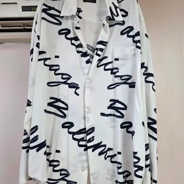 [BUNJANG] Balenciaga Logo Shirt / 발렌시아가 로고 셔츠