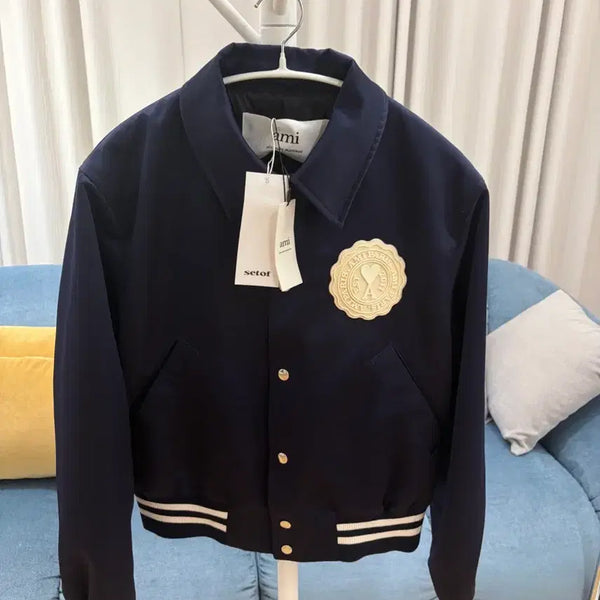 [BUNJANG] AMI Teddy Jacket Nautic Blue M / 아미 테디 자켓 노틱 블루 M 새제품