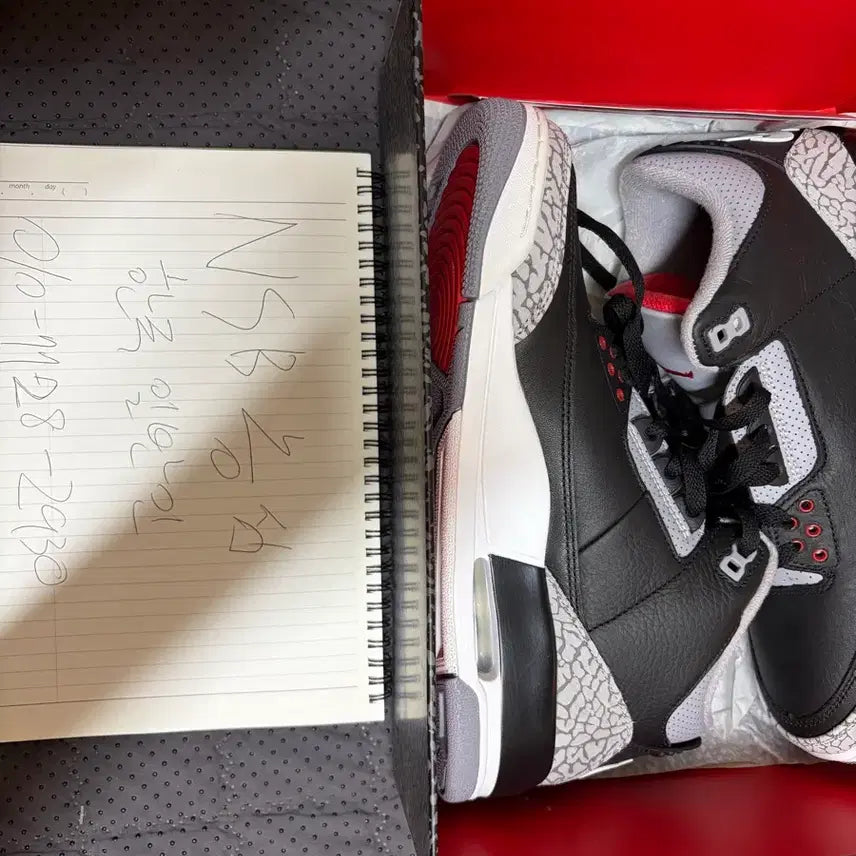 [BUNJANG] Nike Jordan 3 Black Cement / 나이키 조던3 블랙시멘트