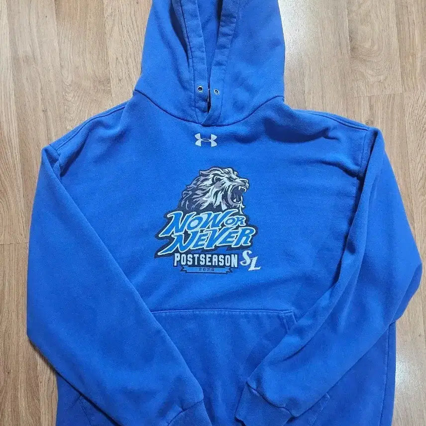 [BUNJANG] Samsung Lions Under Armour 2024 Postseason Player Issued Hoodie (Size 4XL) / 삼성라이온즈 언더아머 24포시 후드티 120